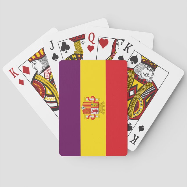 Baralho Segunda bandeira da República Espanhola (Verso)