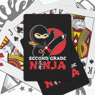 Baralho segundo Grau Ninja Chute Primeiro Dia De Volta À E