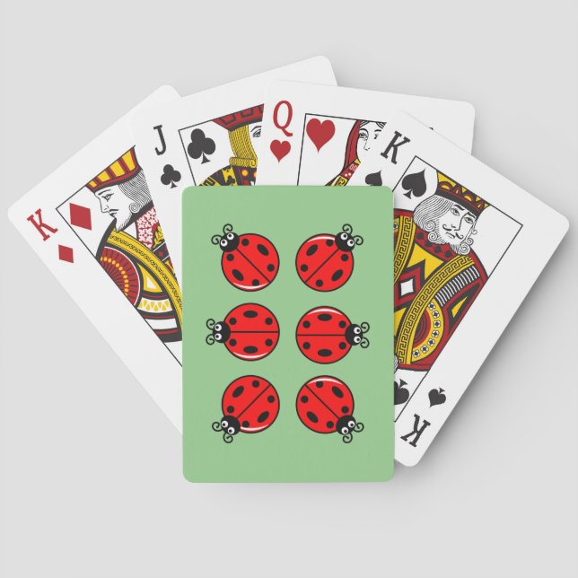 Baralho Seis Pequenas Joaninhas - Cartas Clássicas de Bara (Verso)