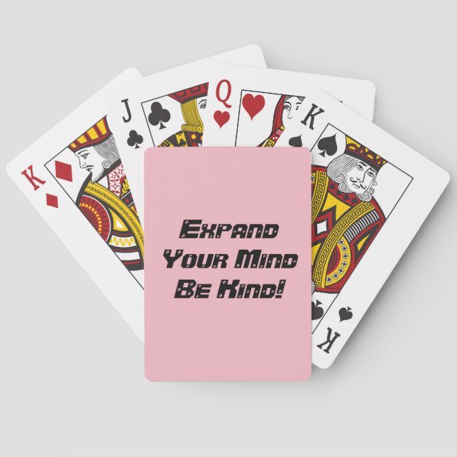 Baralho Seja gentil em jogar cartas (Verso)