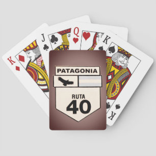 Baralho Seja um vencedor com estas placas Ruta 40