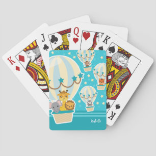 Baralho Selva-branca voando em balões de ar quente