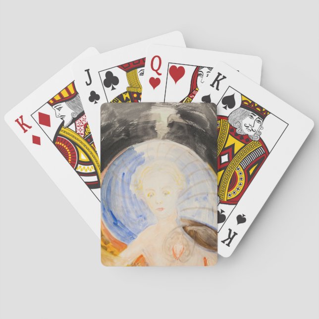 Baralho Sem título, 1934 por Hilma af Klint (Verso)