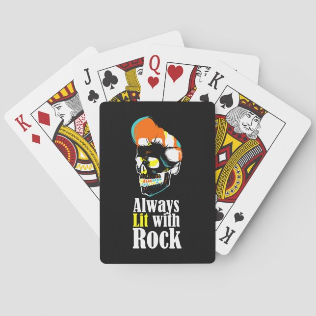 Baralho Sempre aceso com rock (Verso)