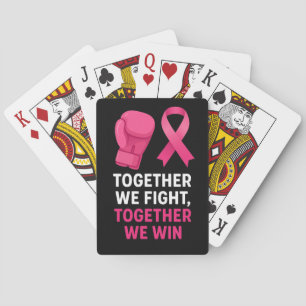 Baralho Sensibilização rosa para o Cancer da Mama Juntos N