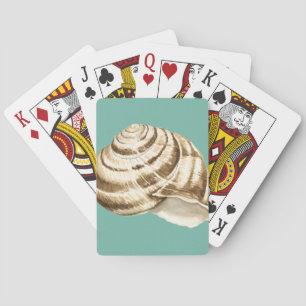 Baralho Sepia Striped Shell on Teal