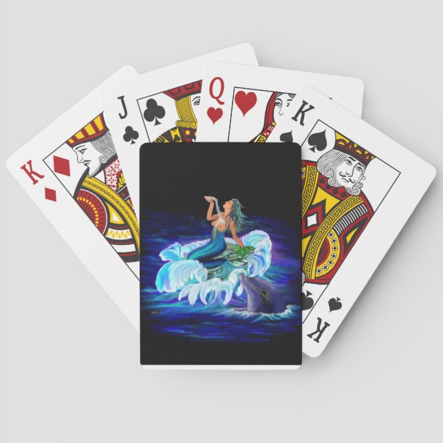 Baralho Sereia com golfinho (Verso)