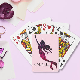 Baralho Sereia Rosa e Roxa| Diversão Personalizada