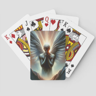 Baralho Serenidade Divina: Angel na Paisagem de Canyon