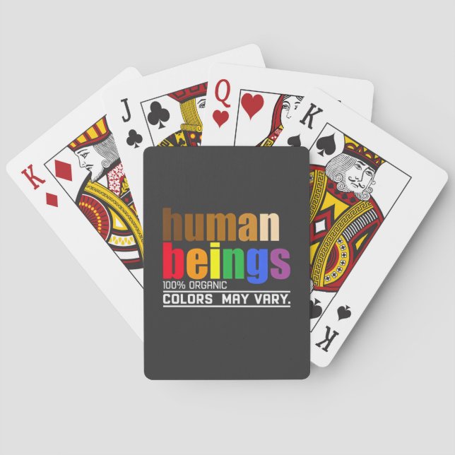 Baralho Seres Humanos 100% Cores Orgânicos Podem Variar LG (Verso)