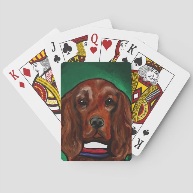 Baralho Setter Vermelho Irlandês (Verso)