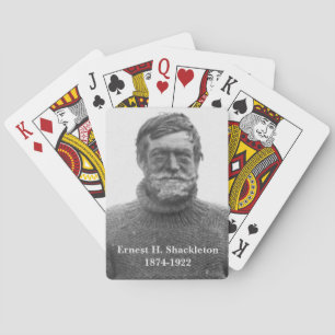 Baralho Shackleton na imagem antárctica do Nimrod