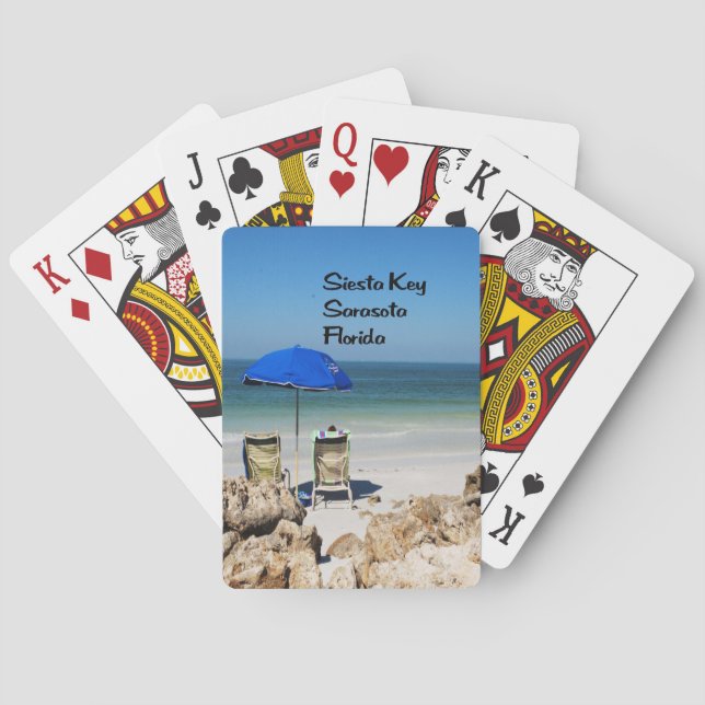 Baralho Siesta Key Sarasota Flórida (Verso)