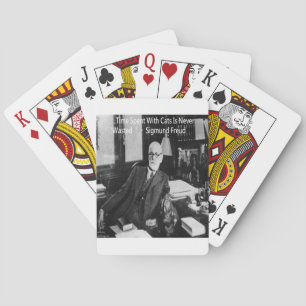 Baralho Sigmund Freud em Seu Escritório & Citação Divertid
