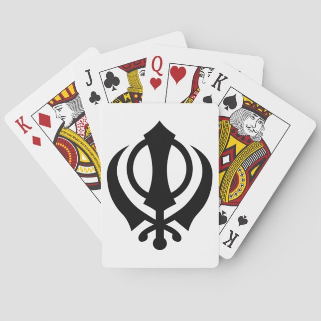 Baralho Sikh Khanda (Verso)