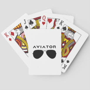 Baralho Silhueta de óculos de Aviador