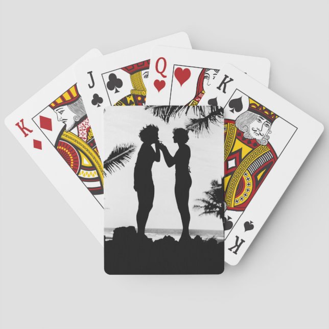 Baralho Silhueta Fumante, anos 40 (Verso)