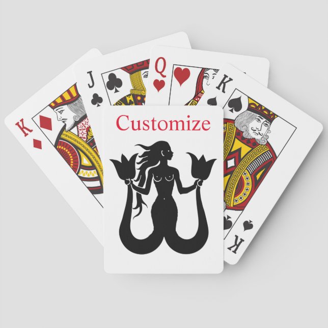 Baralho Silhueta Sereia de Duas Caudas Thunder_Cove (Verso)