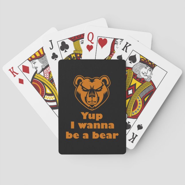 Baralho Sim, eu quero ser um urso (Verso)