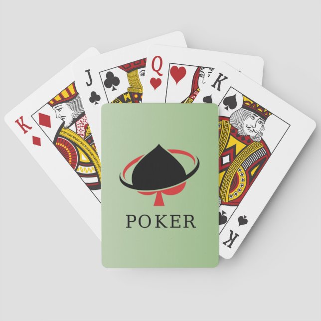 Baralho Símbolo de Espadas Estilo Cassino Cartas Clássicas (Verso)