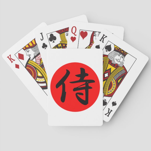 Baralho Símbolo Samurai Kanji Japonês (Verso)