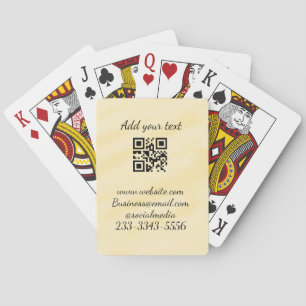 Baralho simples código QR personalizado adicionar seu nome