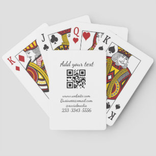 Baralho simples código QR personalizado adicionar seu nome