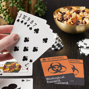 Baralho Sinal de Aviso de Risco Biológico Símbolo de Risco