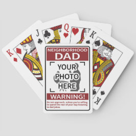 Baralho Sinal de Pai de Vizinhança Pessoal Vermelho