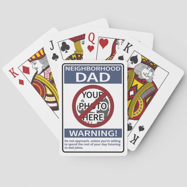 Baralho Sinal de Pai de Vizinhança Pessoal X'd Out Blue (Verso)