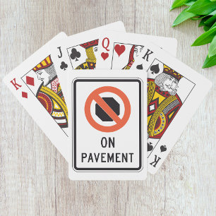 Baralho Sinal de Pavement Play Cards