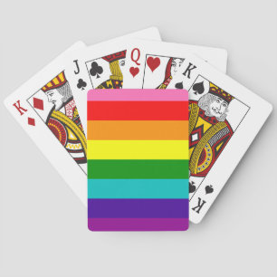 Baralho Sinalizador de 8 faixas do Rainbow Orgulho gay LGB