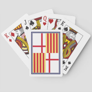 Baralho Sinalizador Red White Amarelo de Barcelona Arte ve