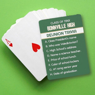 Baralho Sindicato Trivia! Reunião de Classe Personalizada