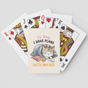 Baralho Sinto muito, tenho planos com minha cama - gato ma