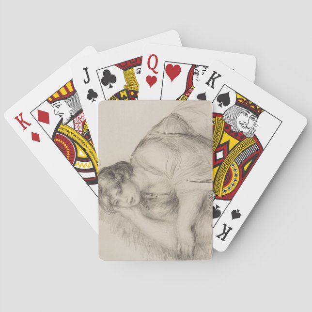 Baralho Sitting Girl (por Pierre-Auguste Renoir) (Verso)