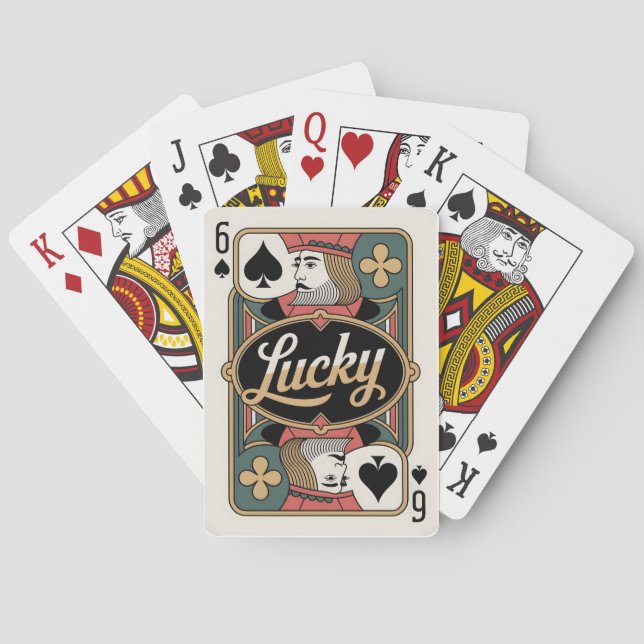 Baralho Six Of Spades Lucky Card Deck (Verso)