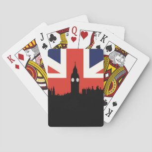Baralho Skyline   de Londres a bandeira britânica