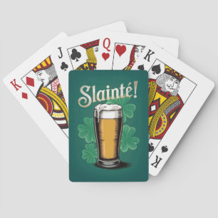 Baralho Slàinte! Pint de Cerveja no Dia de São Patrício em