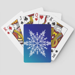 Baralho SNOWFLAKE em azul