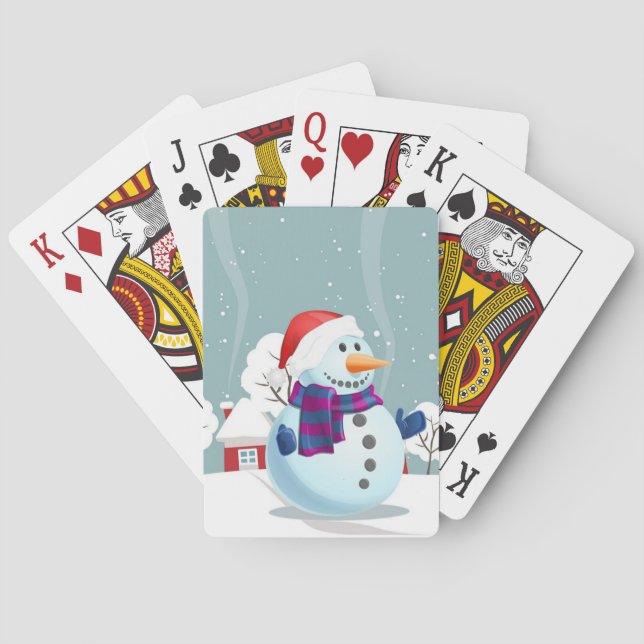 Baralho Snowman de Natal (Verso)