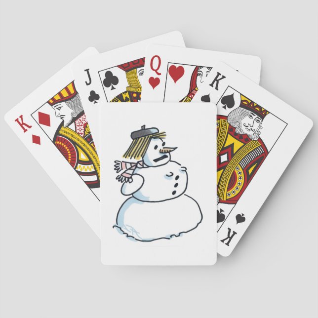 Baralho SnowPoker jogando cartas (Verso)