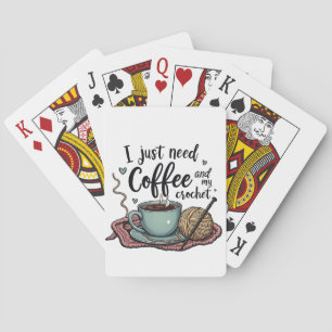 Baralho Só preciso de café e crochê