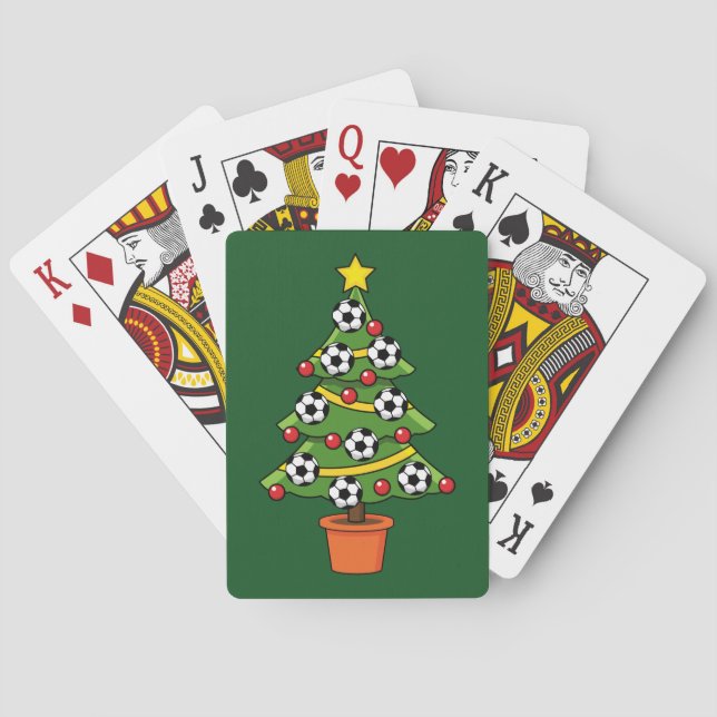 Baralho Soccer Football Christmas Tree (Verso)