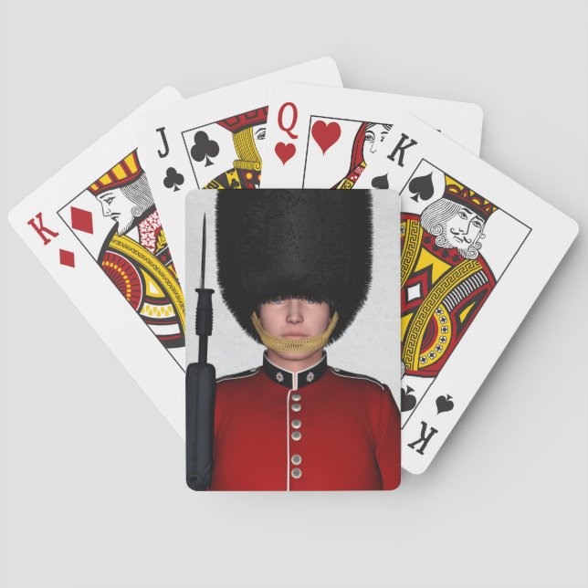 Baralho Soldado da Guarda Real Britânica Arte de Londres (Verso)