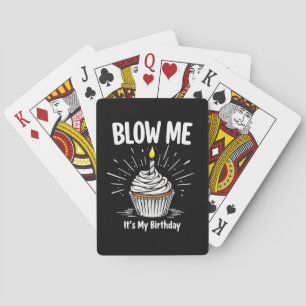 Baralho Sopre-me É a minha Piada de Aniversário Engraçada