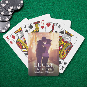 Baralho Sortudo no Amor Foto Personalizada de Cartas