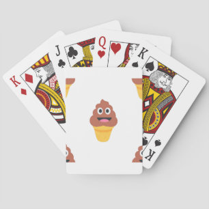 Baralho sorvete cone poo emoji