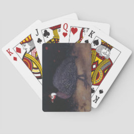 Baralho Speckled Guineafowl Bird (por Jan Mankes)