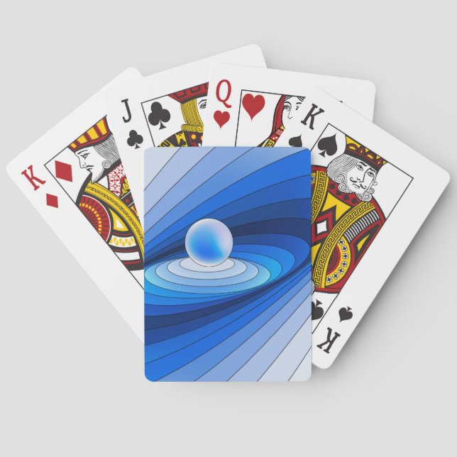 Baralho Sphere com placas de reprodução clássicas (Verso)